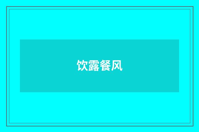 饮露餐风