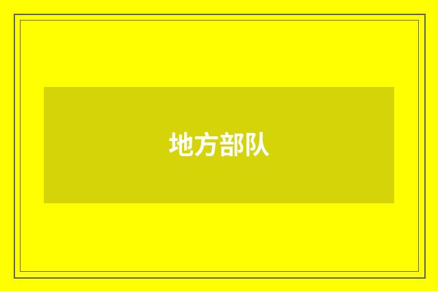 地方部队
