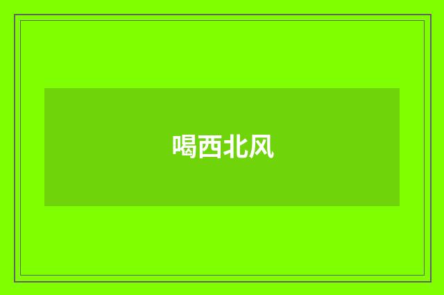 喝西北风