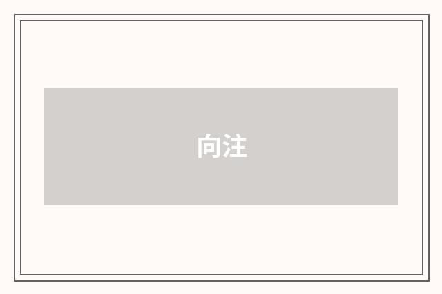 向注