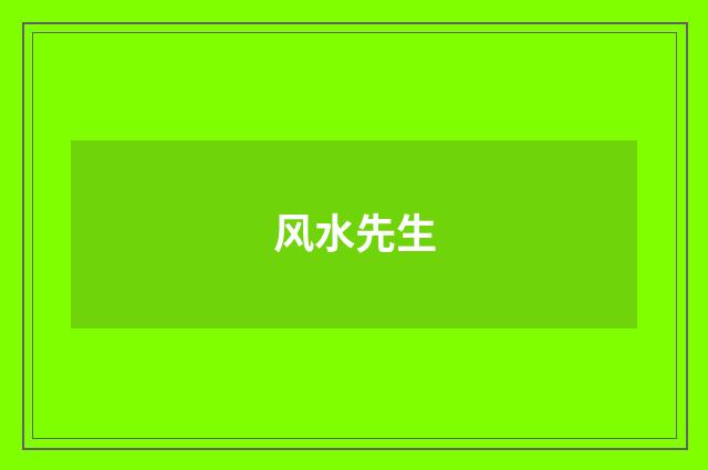 风水先生