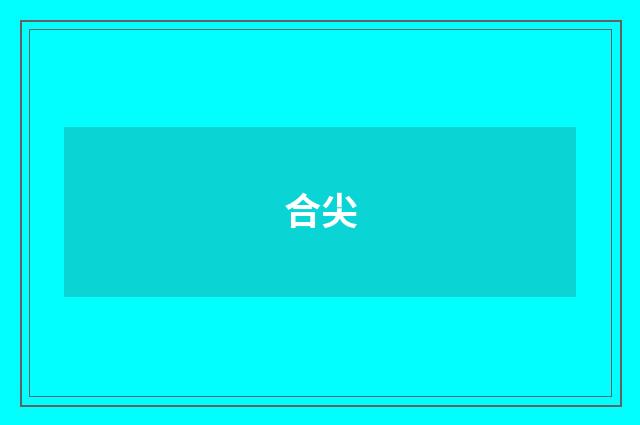 合尖