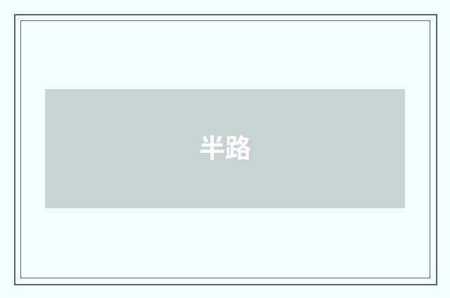 半路
