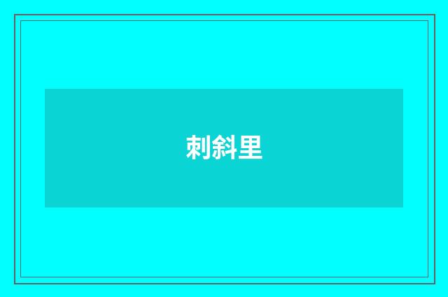 刺斜里