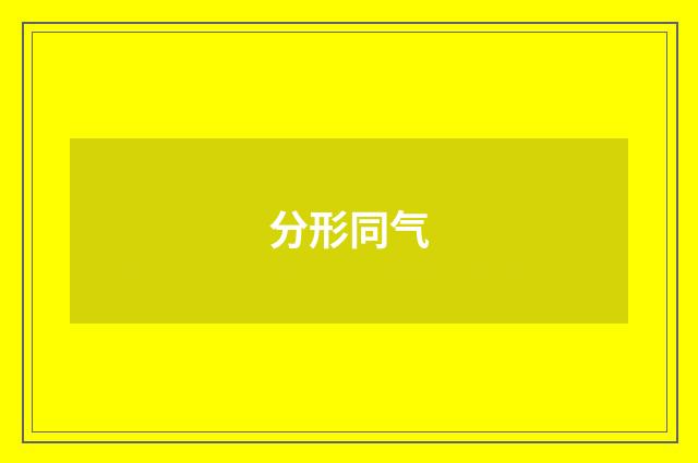 分形同气