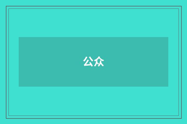 公众