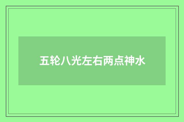 五轮八光左右两点神水