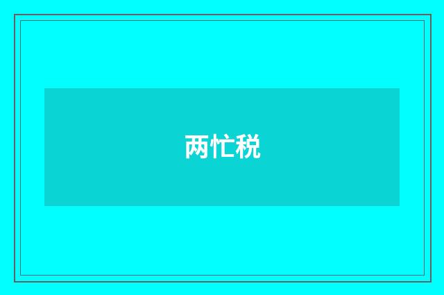 两忙税