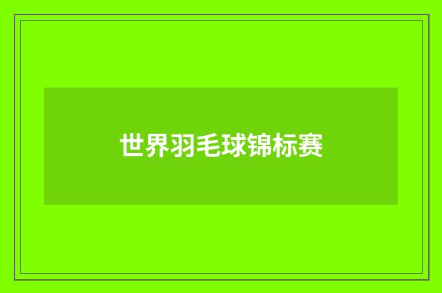 世界羽毛球锦标赛