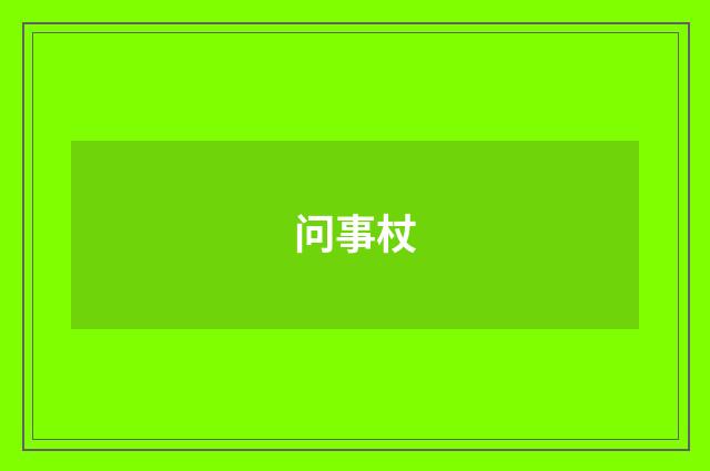 问事杖