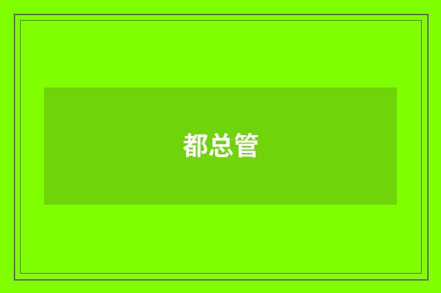 都总管