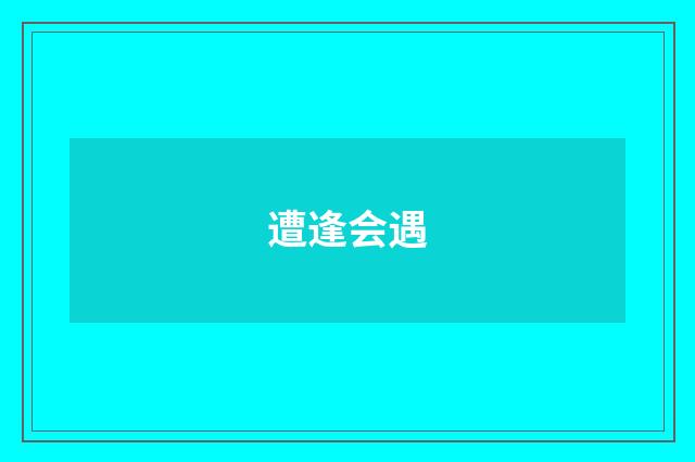 遭逢会遇