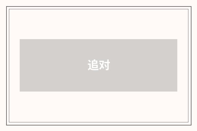 追对