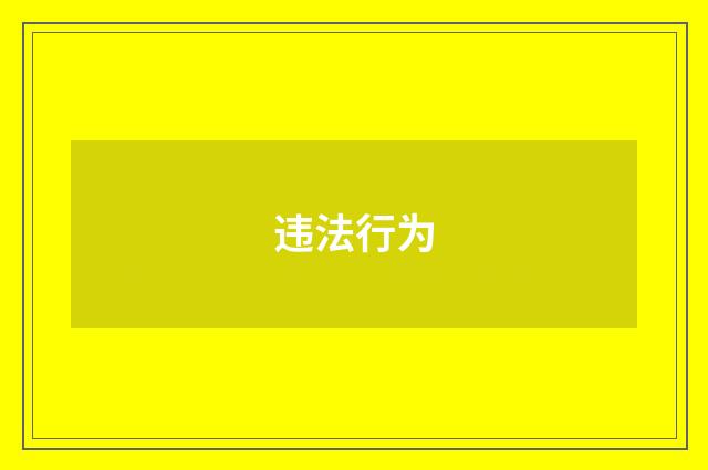 违法行为