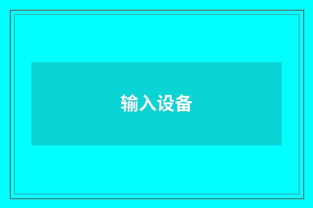 输入设备