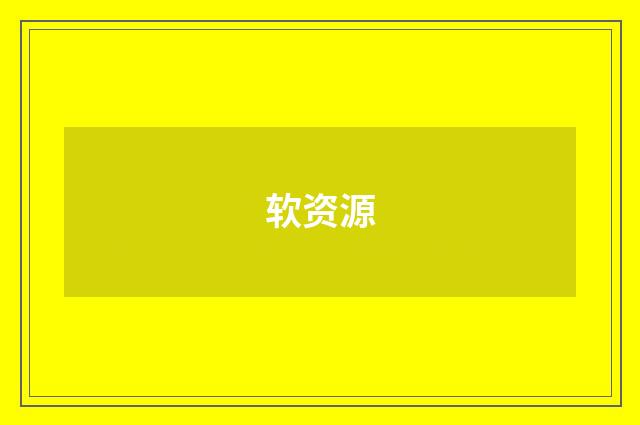 软资源