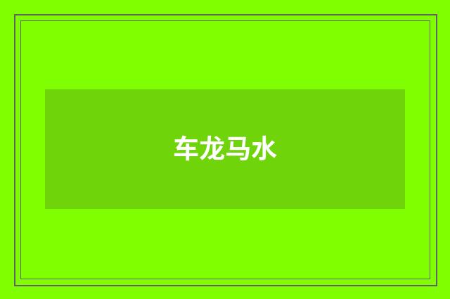 车龙马水