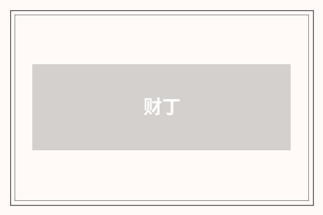 财丁