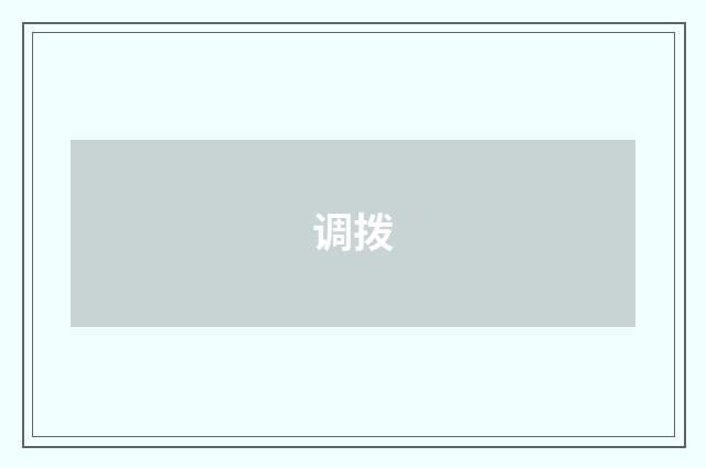 调拨