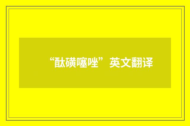 “酞磺噻唑”英文翻译