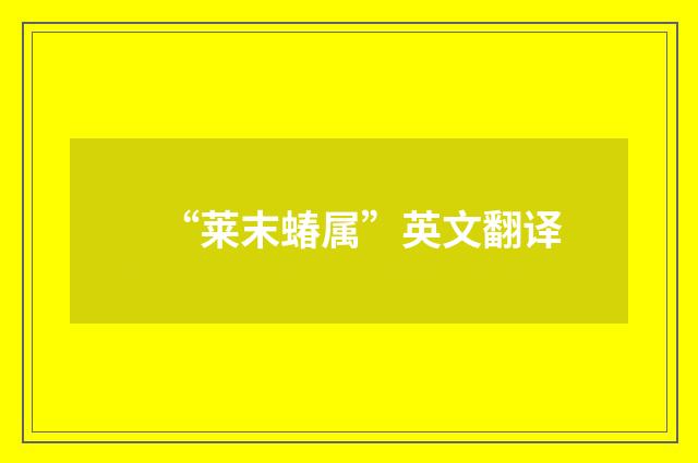 “莱末蝽属”英文翻译