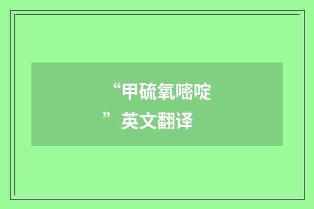 “甲硫氧嘧啶”英文翻译