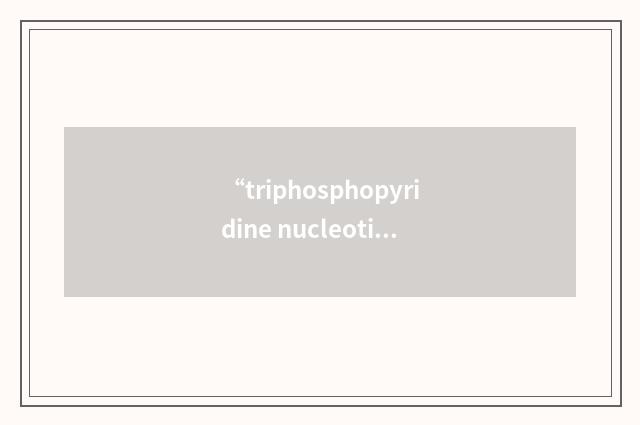 “triphosphopyridine nucleotide”的英英意思