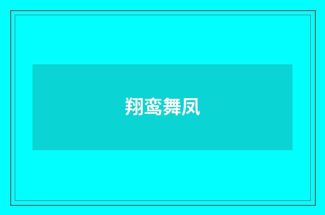 翔鸾舞凤