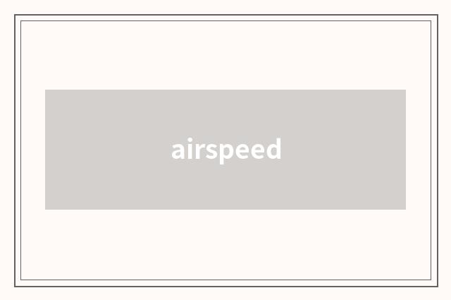 airspeed