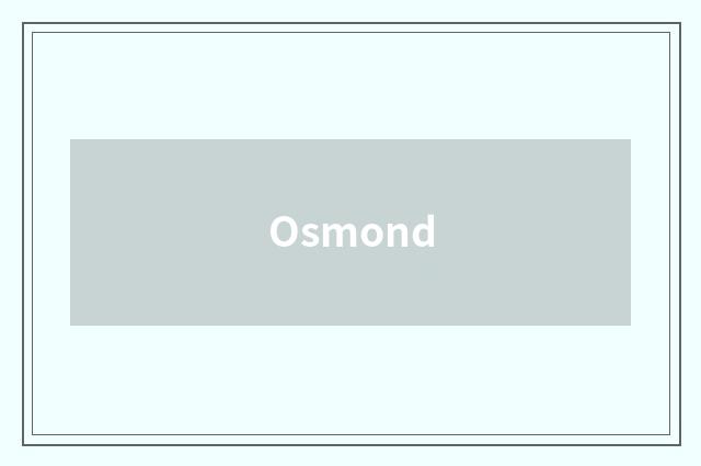 Osmond