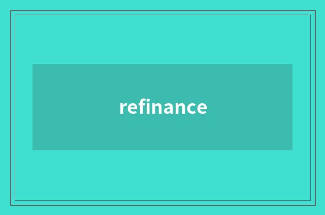 refinance