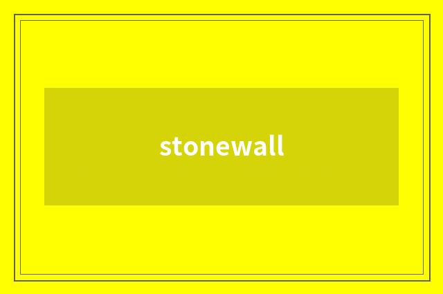stonewall