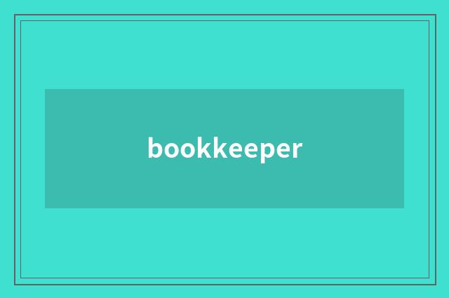bookkeeper