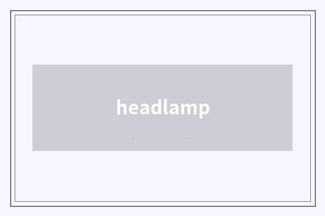 headlamp