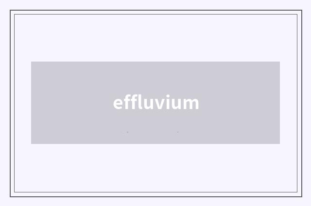 effluvium