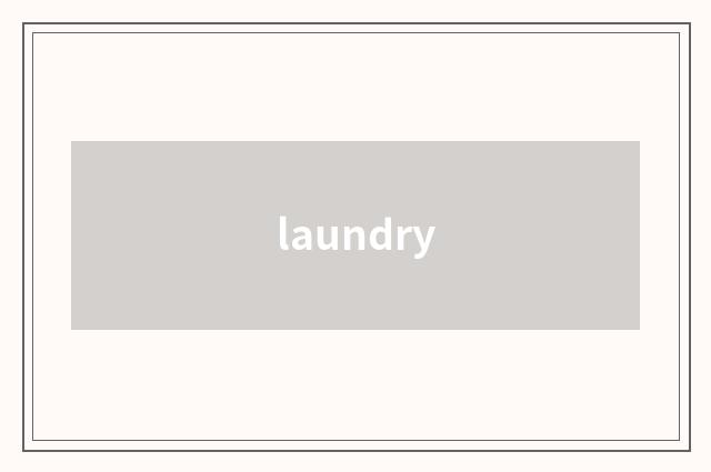 laundry