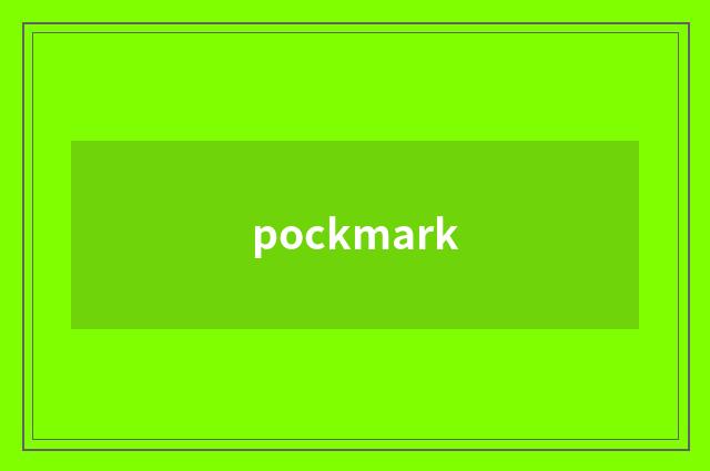 pockmark