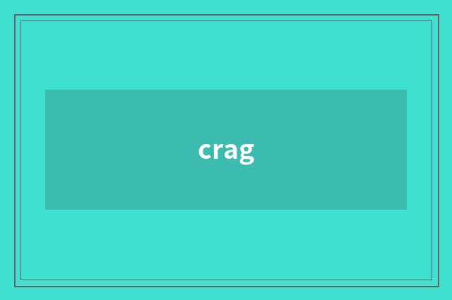 crag