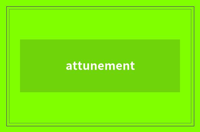 attunement