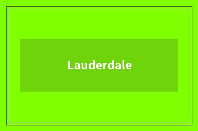 Lauderdale