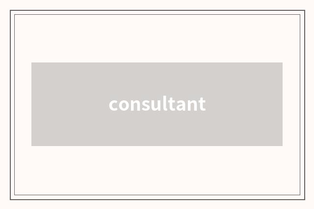 consultant