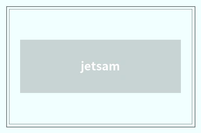 jetsam