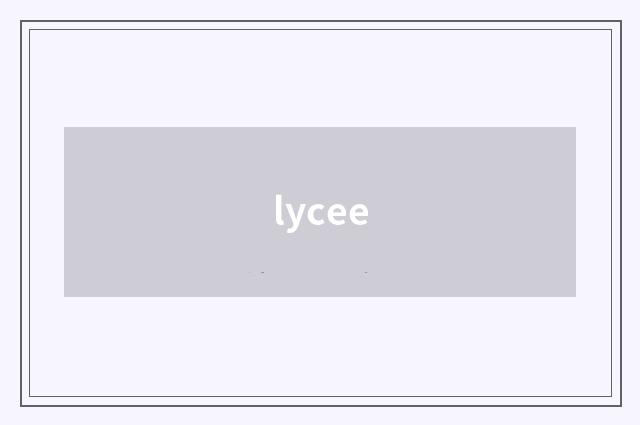 lycee