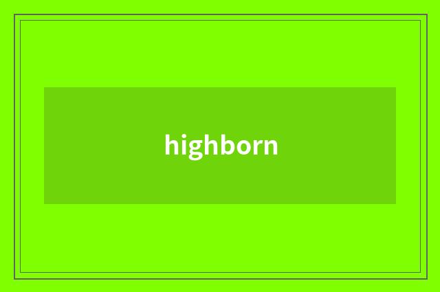 highborn