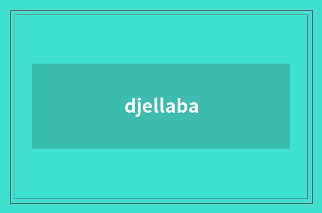 djellaba