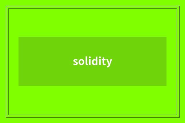 solidity