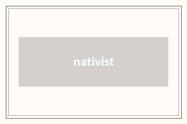 nativist