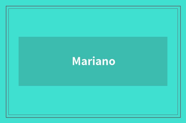 Mariano