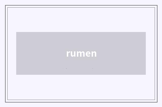 rumen