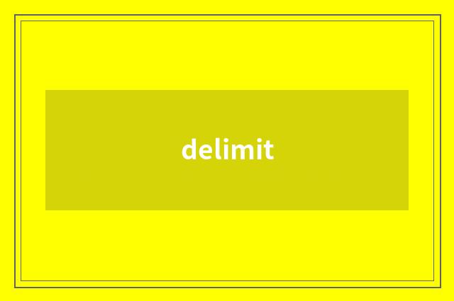 delimit